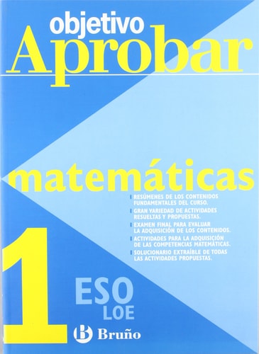 Objetivo aprobar Matemáticas 1 ESO (Objetivo Aprobar Loe) (Spanish Edition)