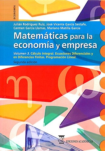 Matemáticas para la economía y empresa