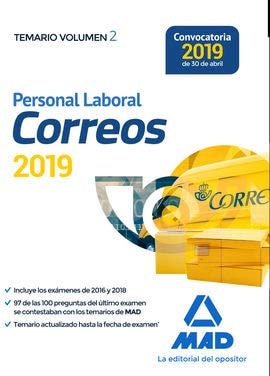 Personal Laboral de Correos y Telégrafos. Temario Volumen 2 (Spanish Edition)