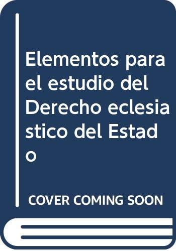 Elementos para el estudio del Derecho eclesiástico del Estado