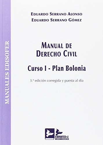 Manual de derecho civil Plan de Bolonia. Curso I