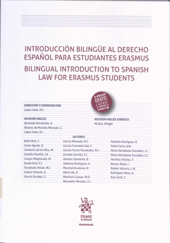 Bilingual introduction to Spanish law for Erasmus students